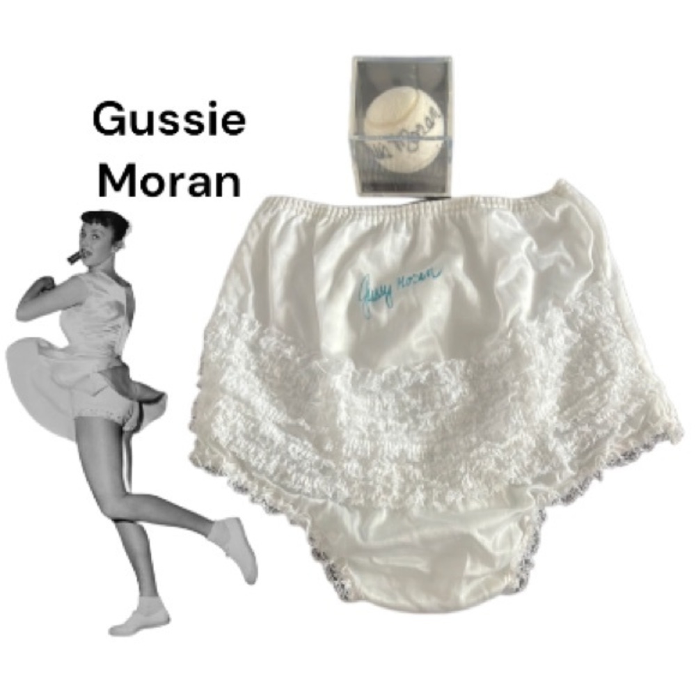Vintage Rare Gussie Moran Signed Knickers and Tennis Ball -Rare Find--